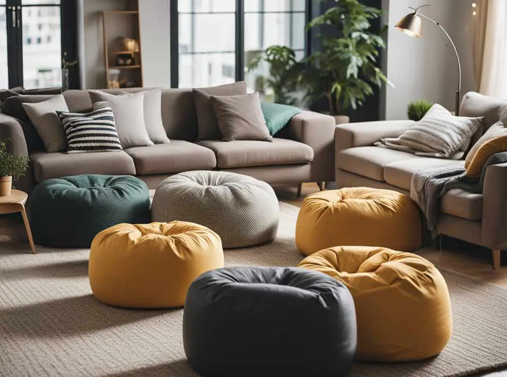 beanbags in living room
