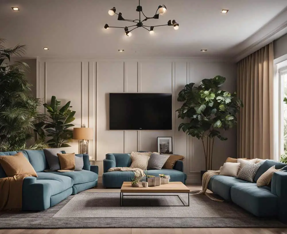 modern-living-room-blue-sofas